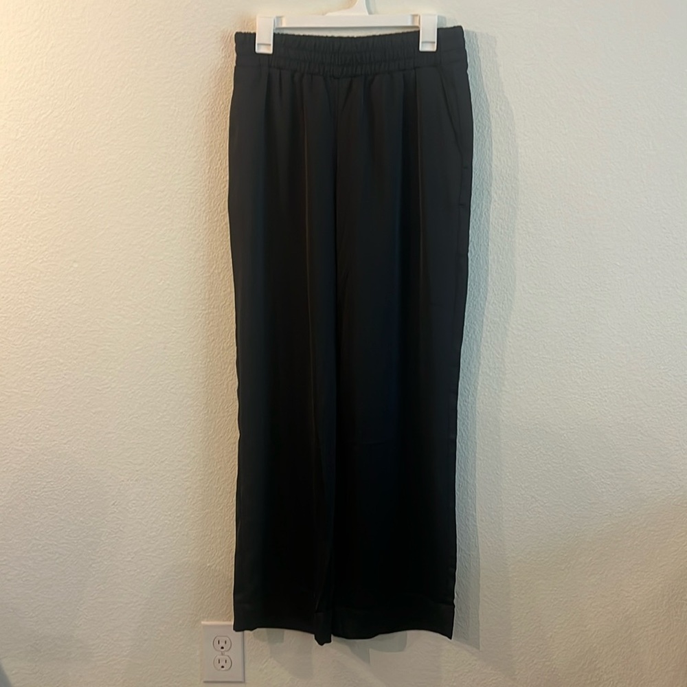 Silky black pants